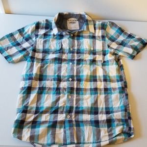 Men's Van's plaid short sleeved button up